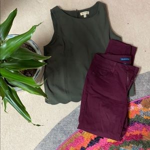 Maroon Skinny Jeans (stretchy)